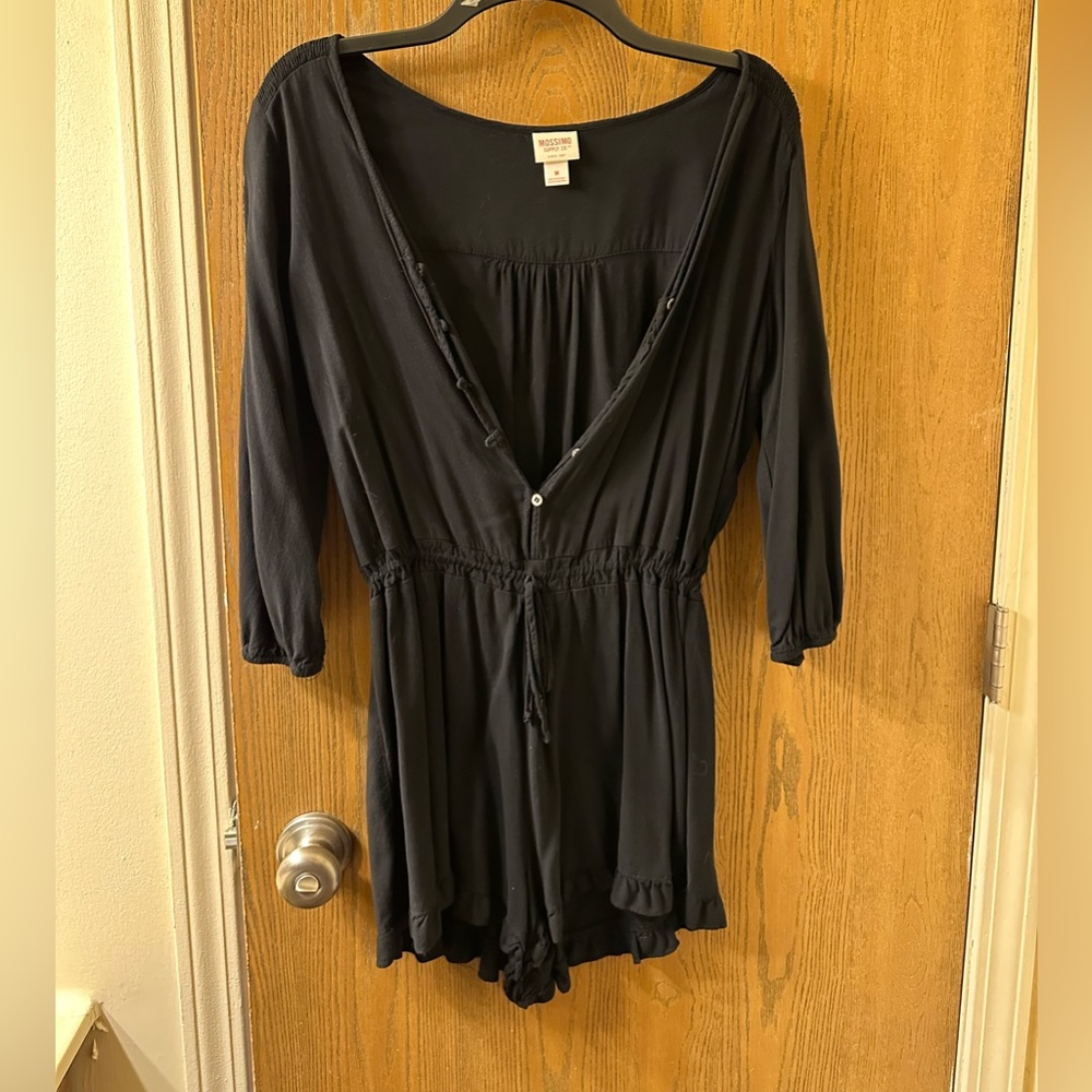 cute black button up romper!!